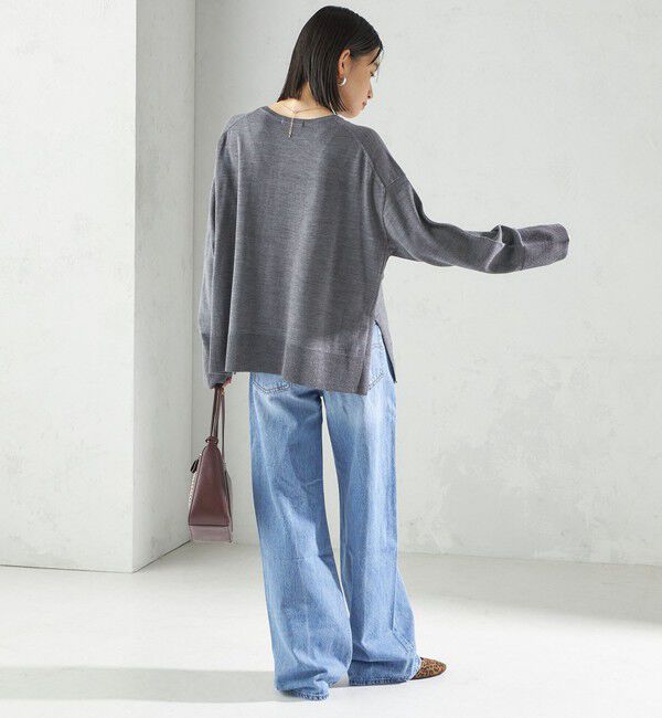 SHIPS for women「〈手洗い可能〉14G ウォッシャブル クルーネック ニット プルオーバー」|ニット・セーター|