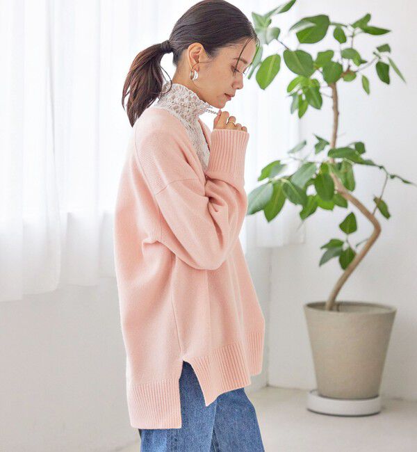 SHIPS for women「〈手洗い可能〉ウール カシミヤ Vネック プルオーバー」|ニット・セーター|