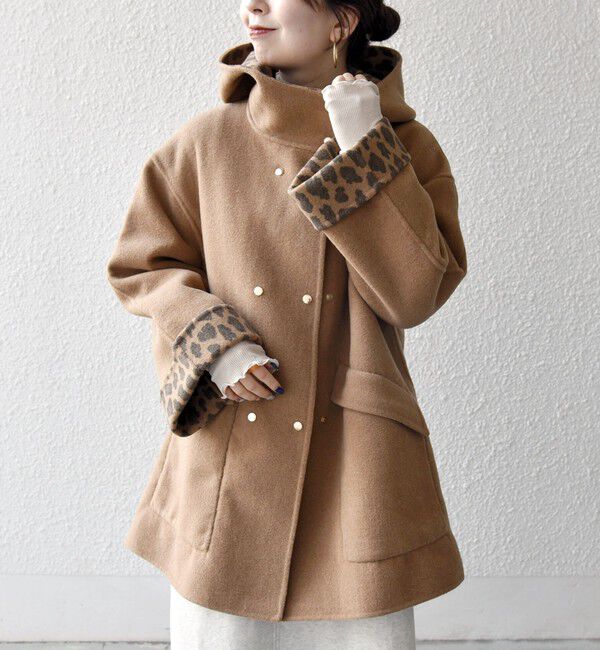 SHIPS any「SHIPS any: リバー フーデッド Aライン ミドル コート」|その他|