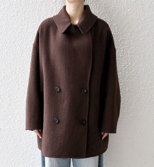 SHIPS any「SHIPS any: リバー ダブル テーラード ミドル コクーン コート」|その他|