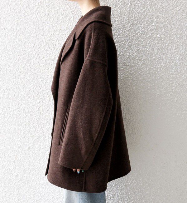 SHIPS any「SHIPS any: リバー ダブル テーラード ミドル コクーン コート」|その他|