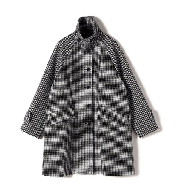 SHIPS for women「千鳥 / ソリッド ウール メルトン ステンカラー コート」|ステンカラーコート|