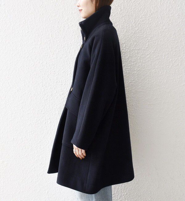 SHIPS any「SHIPS any: カシミヤ ミックス スタンドカラー ミドル コート」|その他|