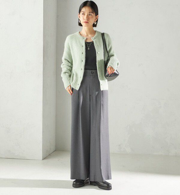 SHIPS for women「〈手洗い可能〉フォックス クルーネック ニット カーディガン」|カーディガン|