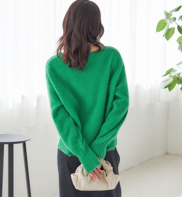 SHIPS for women「〈手洗い可能〉フォックス クルーネック ニット プルオーバー」|ニット・セーター|