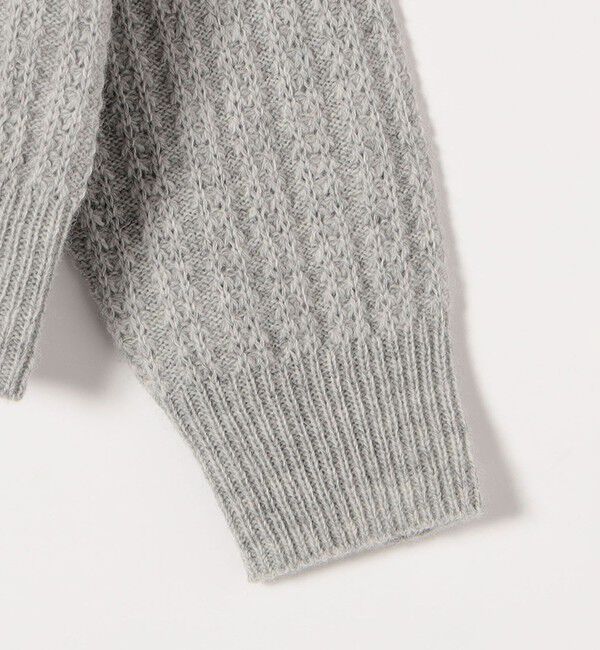 SHIPS any「SHIPS any: リブ タック編み クルーネック ボタン ニット プルオーバー」|ニット・セーター|