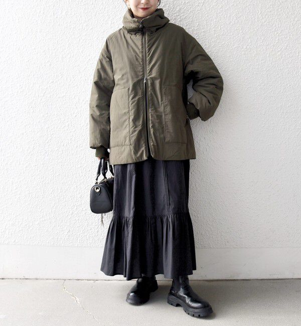 SHIPS any「【WEB限定】SHIPS any: 中綿 ダブル ジップ スタンド ブルゾン」|ブルゾン・スタジャン|