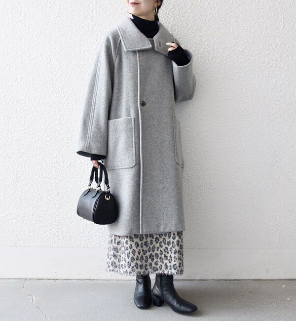 SHIPS any「SHIPS any: PURE WOOL スタンド ＆ ビッグカラー コート」|その他|