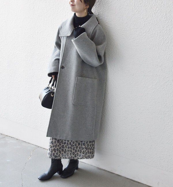SHIPS any「SHIPS any: PURE WOOL スタンド ＆ ビッグカラー コート」|その他|
