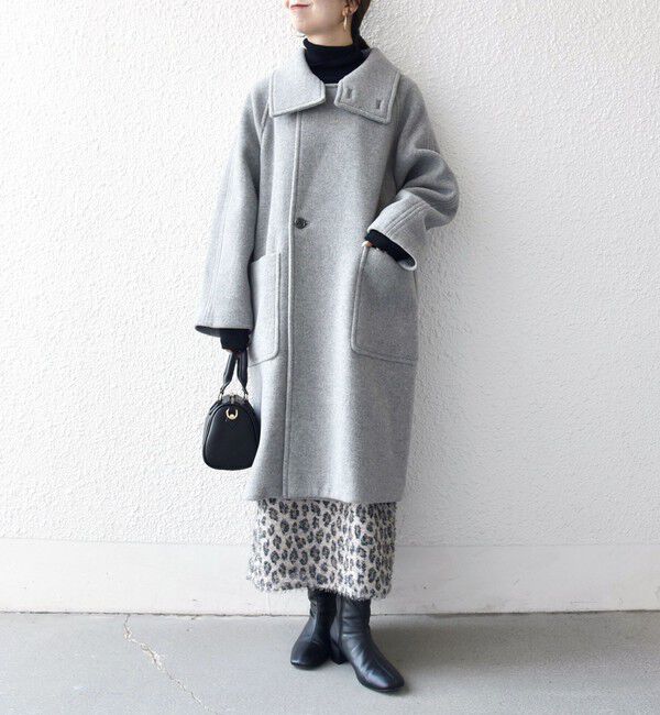 SHIPS any「SHIPS any: PURE WOOL スタンド ＆ ビッグカラー コート」|その他|