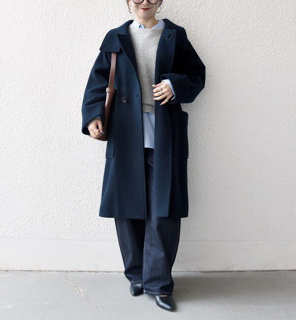 SHIPS any「SHIPS any: PURE WOOL スタンド ＆ ビッグカラー コート」|その他|