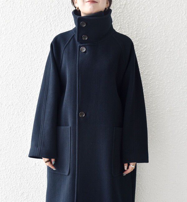 SHIPS any「SHIPS any: PURE WOOL スタンド ＆ ビッグカラー コート」|その他|