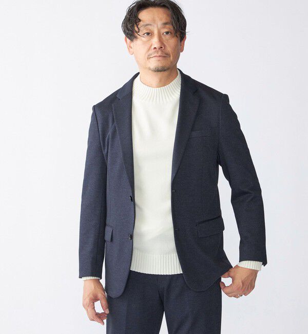 SHIPS「SHIPS:〈手洗い可能〉9ゲージ コンフォート モックネック プルオーバー ニット」|ニット・セーター|