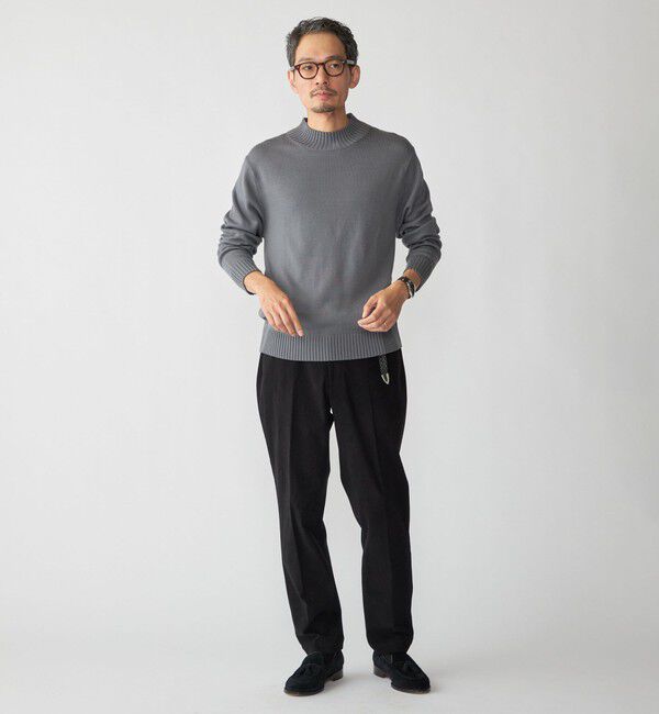 SHIPS「SHIPS:〈手洗い可能〉9ゲージ コンフォート モックネック プルオーバー ニット」|ニット・セーター|