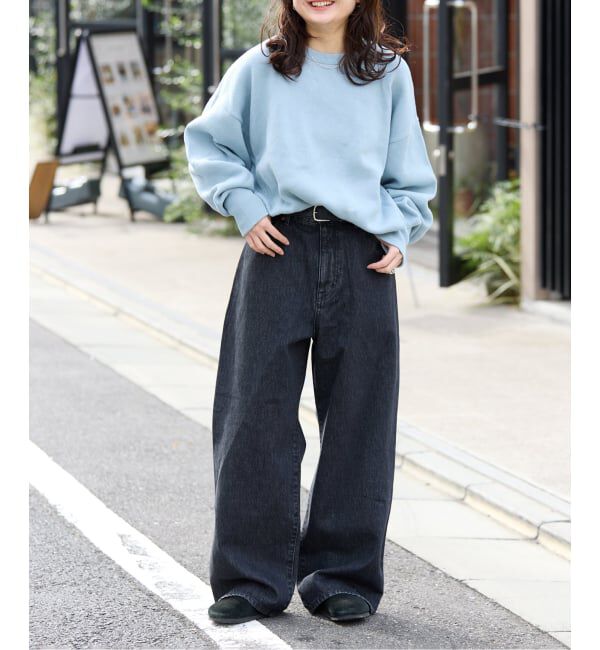 OUTDOOR PRODUCTS Usual Things「追4 ULTデニムハイライズルーズ5PKT」|デニム|