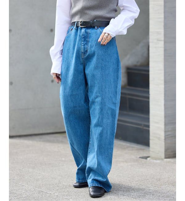 OUTDOOR PRODUCTS Usual Things「追4 ULTデニムハイライズルーズ5PKT」|デニム|