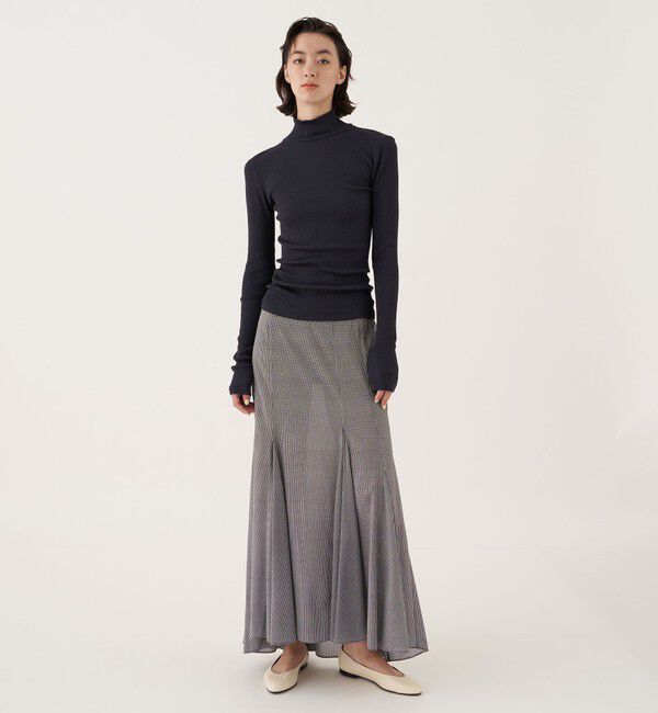 DES PRES「シルクコットンリブ ハイネックプルオーバー」|Tシャツ・カットソー|