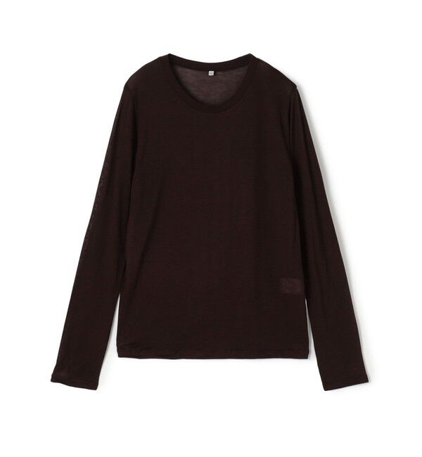 TOMORROWLAND BUYING WEAR「BASERANGE LONG SLEEVE TEE」|Tシャツ・カットソー|49 ダークブラウン