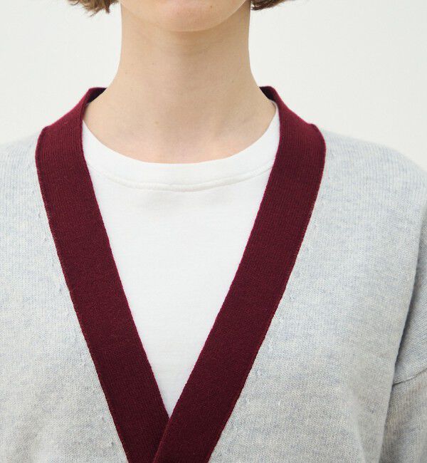 MACPHEE「NZ LAMBS Vネックカーディガン」|カーディガン|