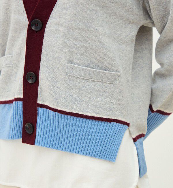 MACPHEE「NZ LAMBS Vネックカーディガン」|カーディガン|