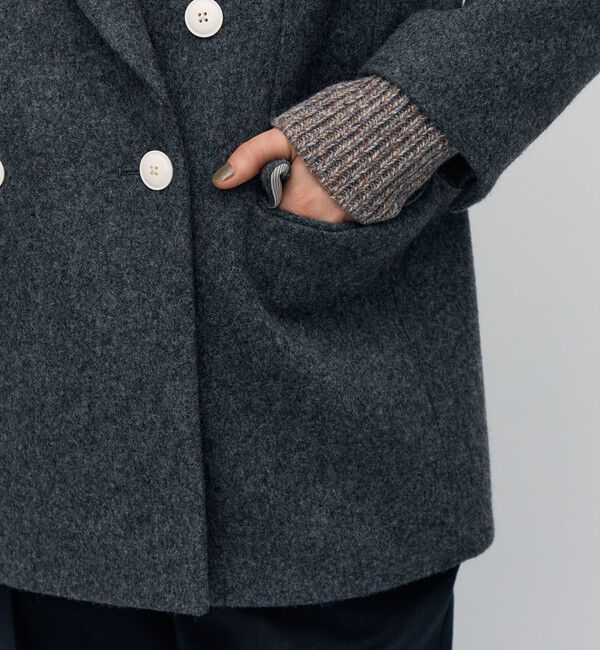 BACCA「ウールメルトン ジャケットコート」|テーラードジャケット|