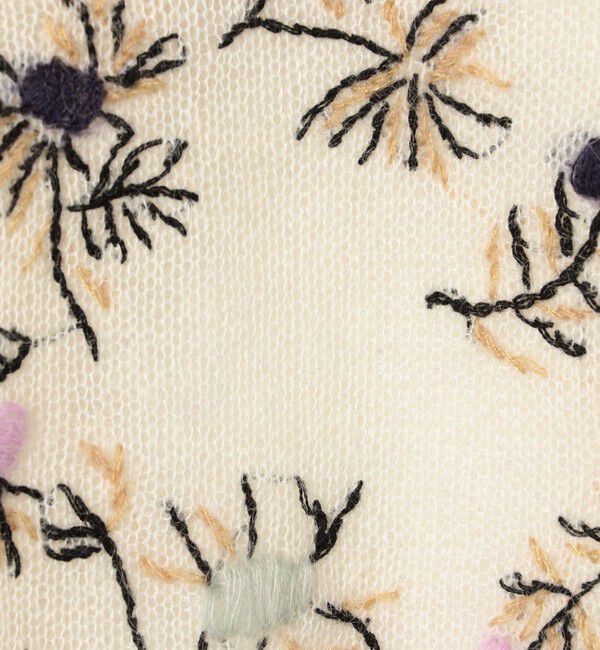 Ballsey「モヘヤナイロンエンブロイダリー クルーネックプルオーバー」|ニット・セーター|