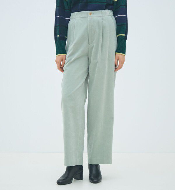 MACPHEE「コットンコーデュロイ タックストレートパンツ」|その他|