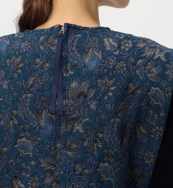 SOULEIADO「コットンポリエステルジャカード コンパクトジレ」|ベスト・ジレ|