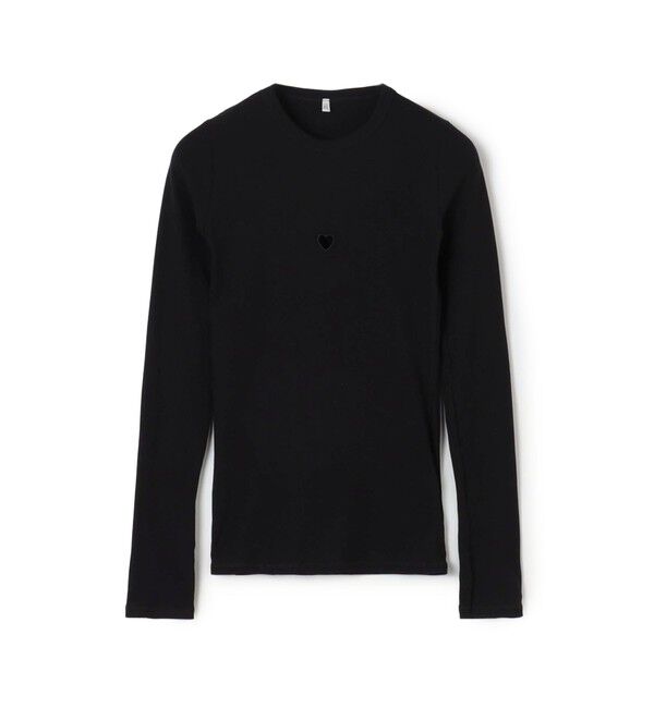 TOMORROWLAND BUYING WEAR「BASERANGE HEART LONG SLEEVE TEE」|Tシャツ・カットソー|19 ブラック