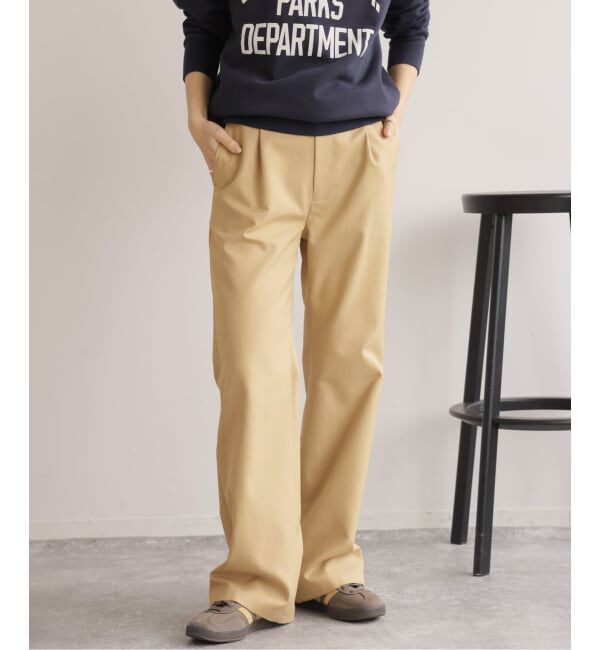 JOURNAL STANDARD relume「［26SS新作］ストレッチツイルフレアパンツ」|スラックス|ベージュ