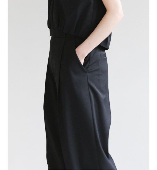 NOBLE「《追加》【洗える】エステルツイルストレッチスラックスパンツ7」|スラックス|