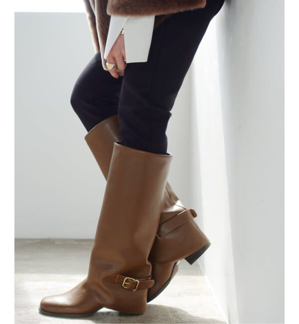  「《追加2》5cmワイドシャフトカバーブーツ」|ロングブーツ|