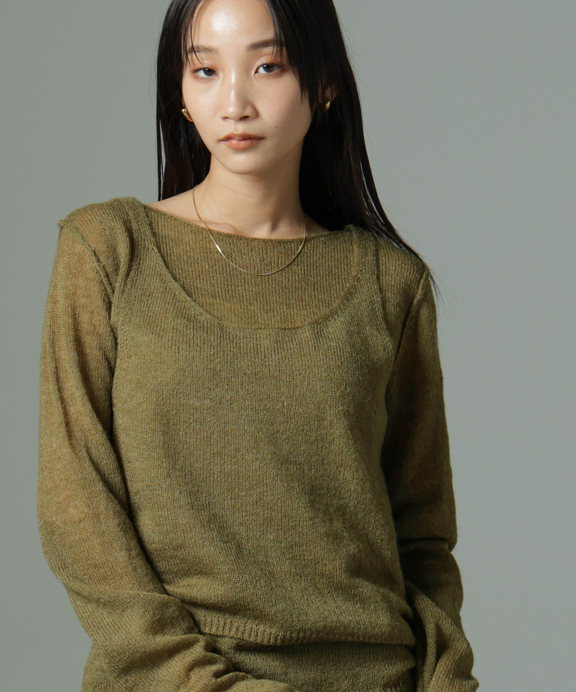 nano･universe「ビスチェセットニット」|ニット・セーター|カーキブラウ 4