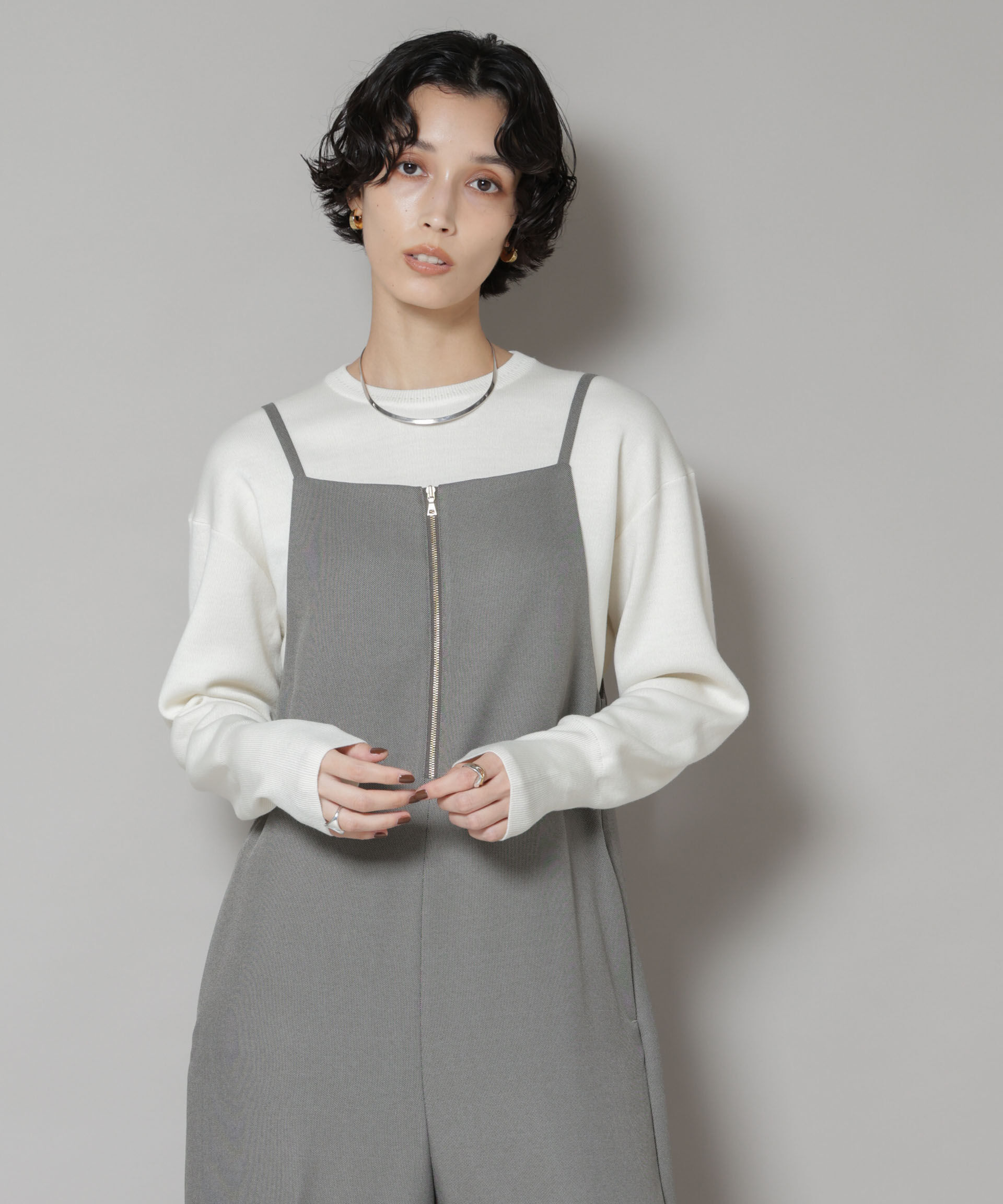 nano･universe「毛玉レスニットスムースクルーネックプルオーバー」|ニット・セーター|