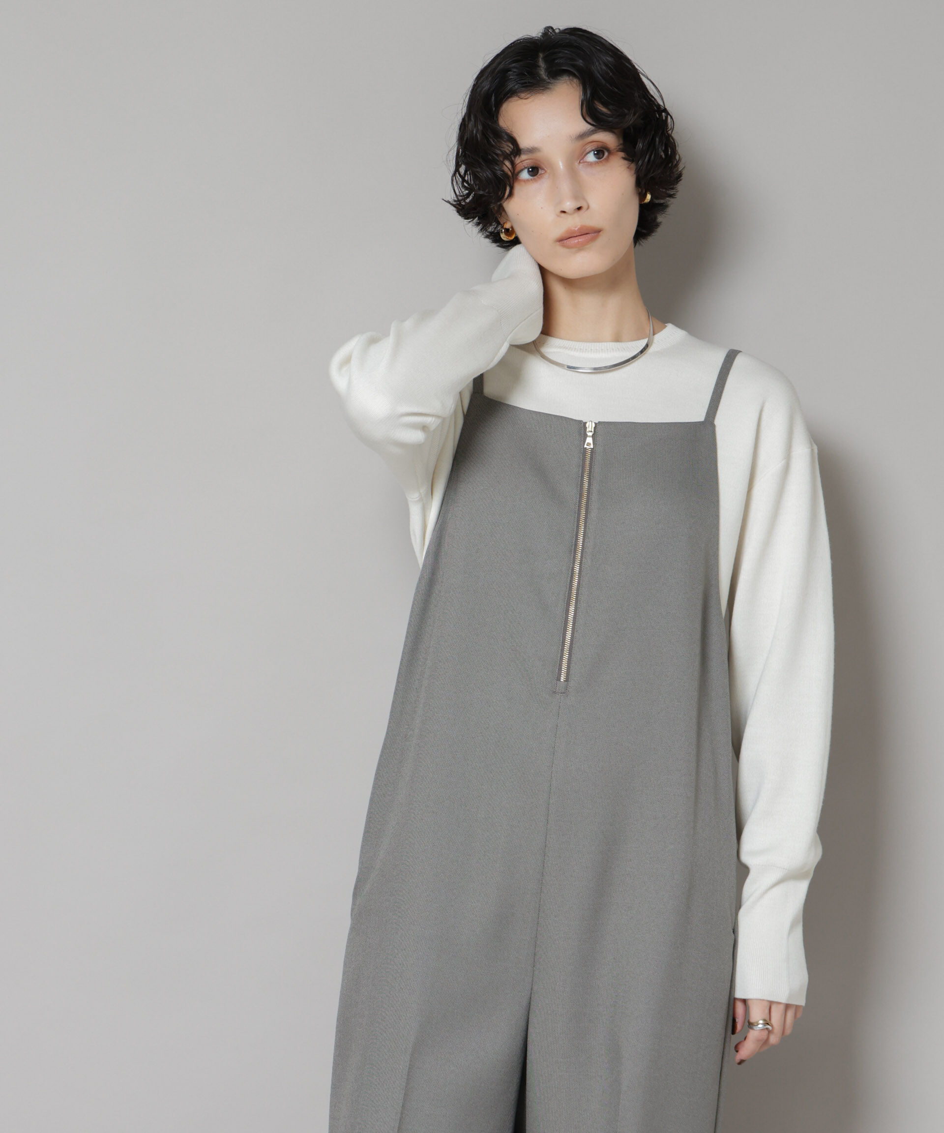 nano･universe「毛玉レスニットスムースクルーネックプルオーバー」|ニット・セーター|