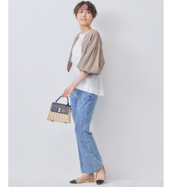 組曲「【WEB限定】ナチュラルローン ペプラムブラウス」|シャツ・ブラウス|