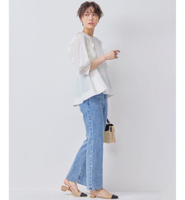 組曲「【WEB限定】ナチュラルローン ペプラムブラウス」|シャツ・ブラウス|