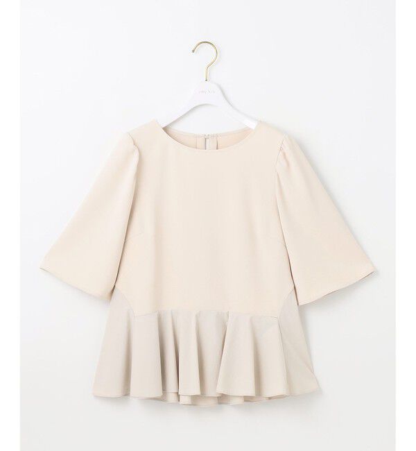 ANY SIS「【撥水・接触冷感・UVカット】コンフォートイージーペプラム  ブラウス」|シャツ・ブラウス|