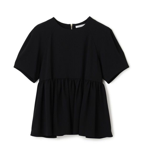 BEIGE,「【洗える】ACHILLEA / ペプラムバックファスナーブラウス」|シャツ・ブラウス|Black