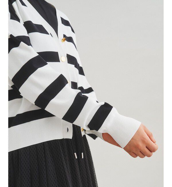 Diagram「ボーダールーズニットカーディガン」|カーディガン|