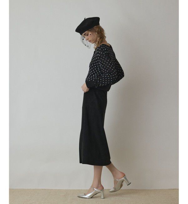 Diagram「ドットフロッキーニットカーディガン」|カーディガン|