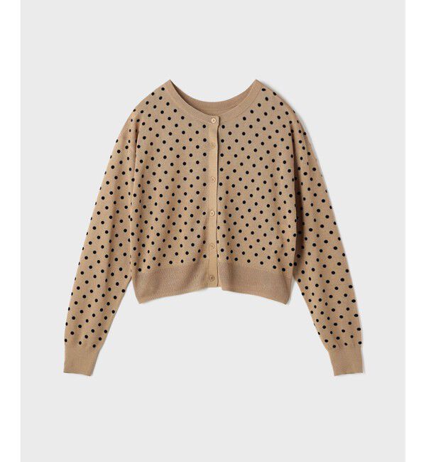 Diagram「ドットフロッキーニットカーディガン」|カーディガン|