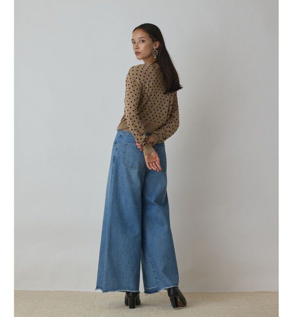 Diagram「ドットフロッキーニットカーディガン」|カーディガン|