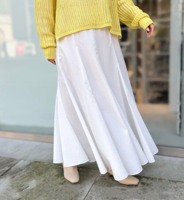 NOLLEY'S「【追加】【WEB＆一部店舗限定色あり】ウォッシャブルヴィンテージタフタマチ入りマキシスカート」|スカート|