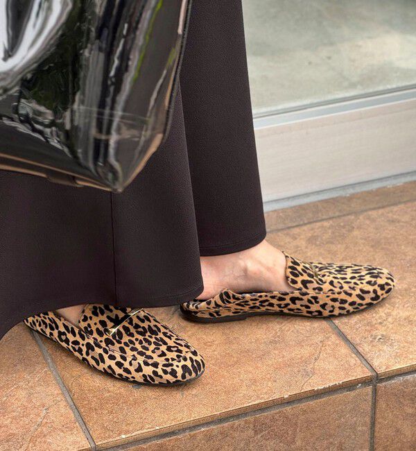 NOLLEY'S「レオパードスエードスリッパローファー」|ローファー|