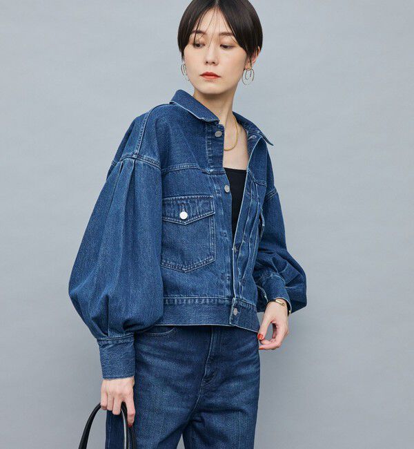 Rie Miller「【RM denim】袖ボリュームGジャン」|デニムジャケット|