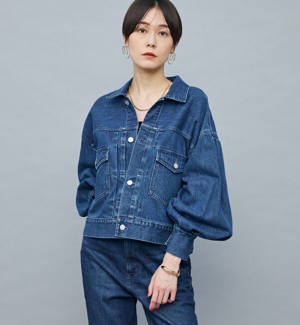 Rie Miller「【RM denim】袖ボリュームGジャン」|デニムジャケット|