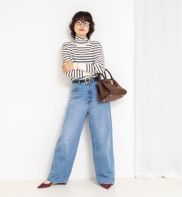 NOLLEY'S「《手洗い可能》《アンサンブル対応》18G天竺ハイネックプルオーバーニット」|ニット・セーター|