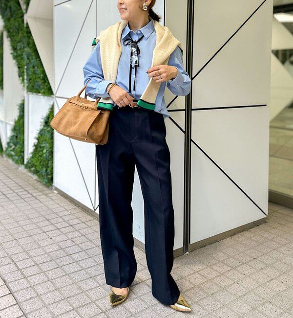 NOLLEY'S「《セットアップ対応》ウォッシャブルウール調セミワイドパンツ」|その他|