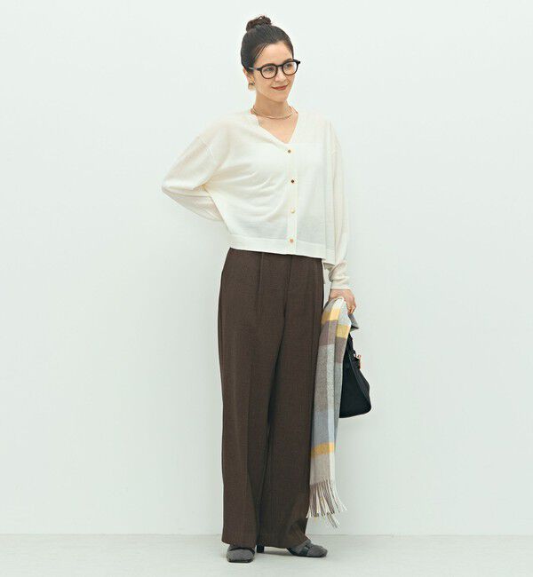 NOLLEY'S「《セットアップ対応》ウォッシャブルウール調セミワイドパンツ」|その他|